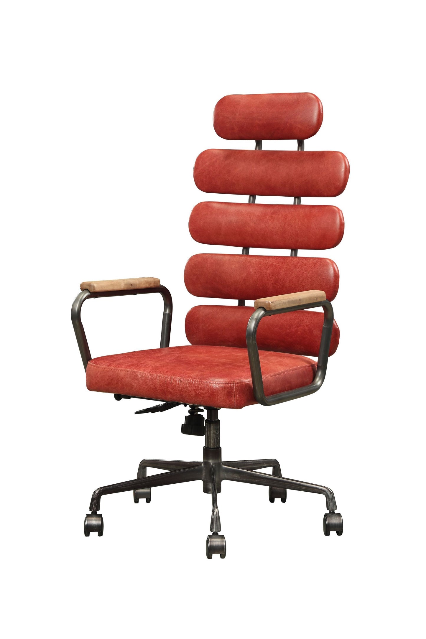 Calan Office Chair in Antique Red Top Grain Leather