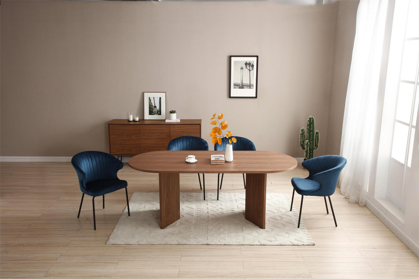 Oval Wooden Dining Table/Desk