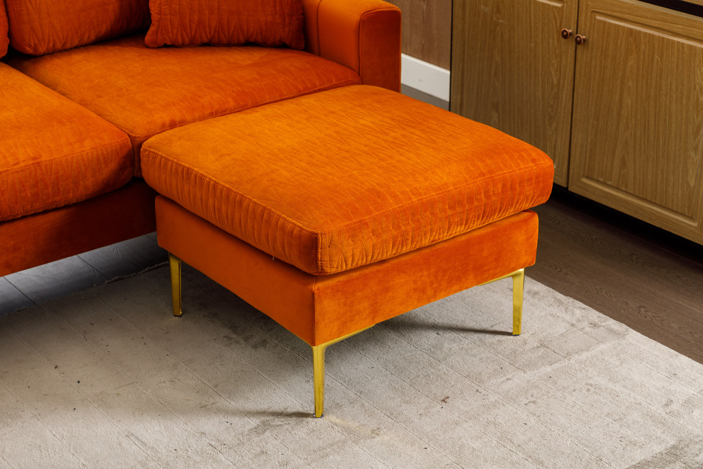 Mersha Orange Sectional Sofa