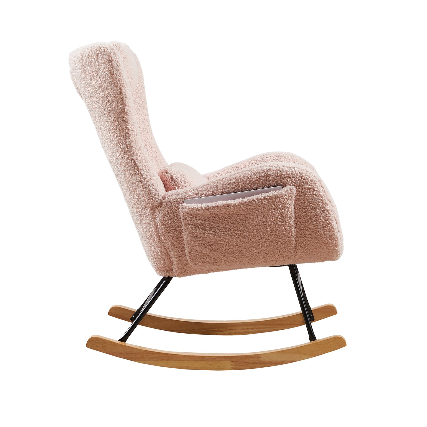 Modern Rocking Chair with High Backrest