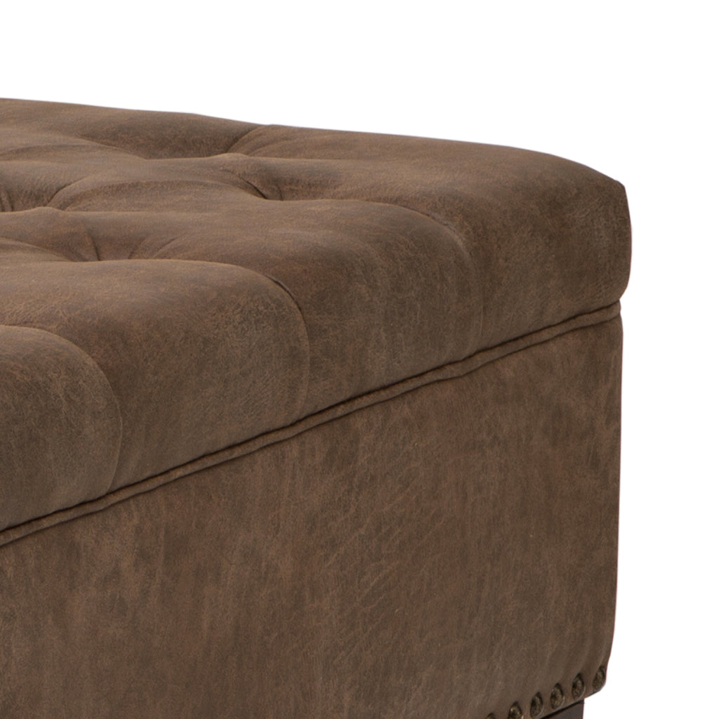 Madison Park Lindsey Tufted Square Cocktail Ottoman