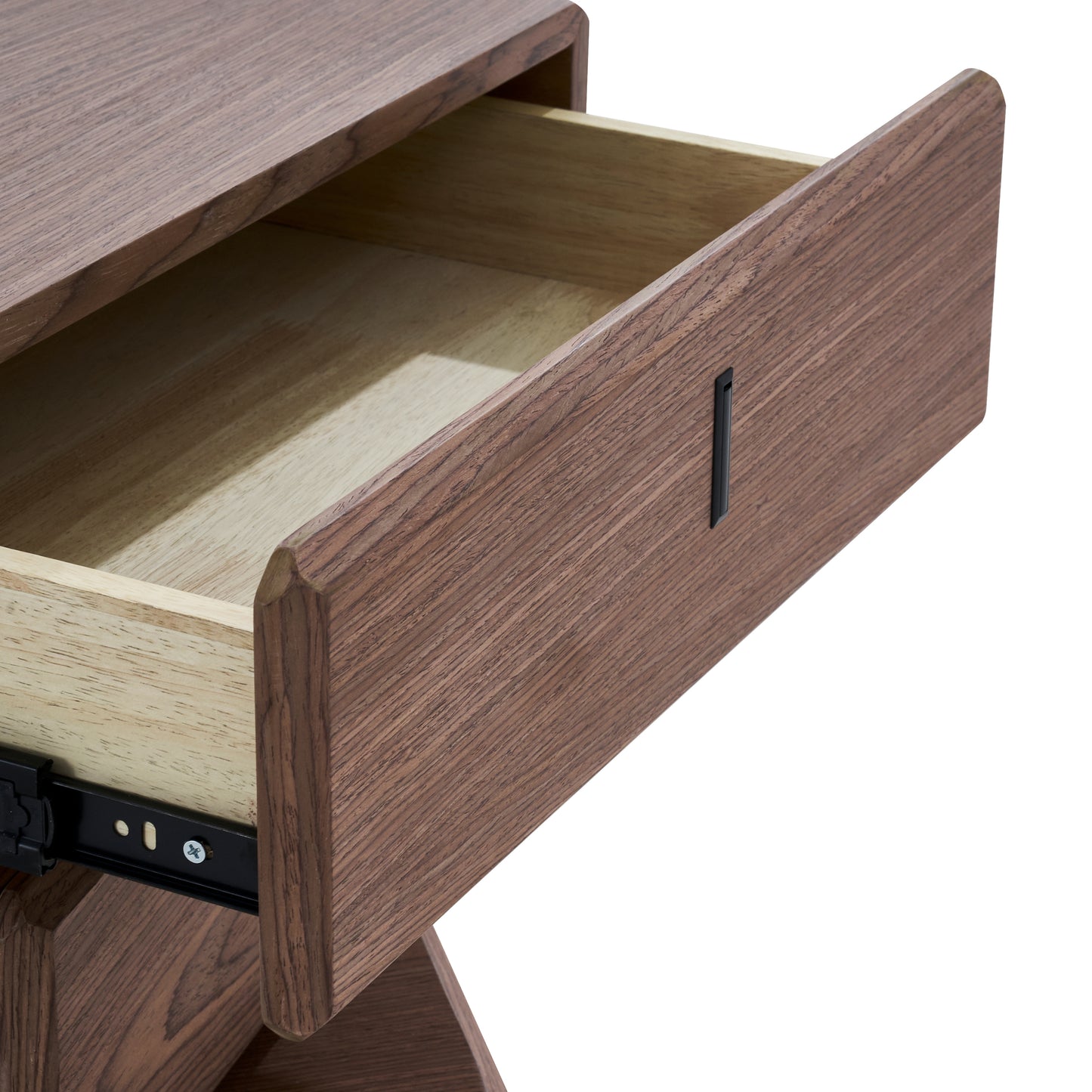 Walnut Magic Cube Storage Nightstand