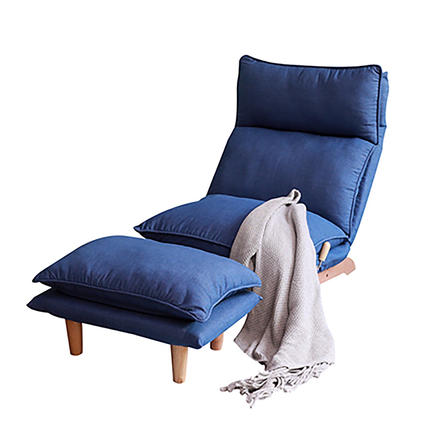 Reclining Floor Game Chair in Blue