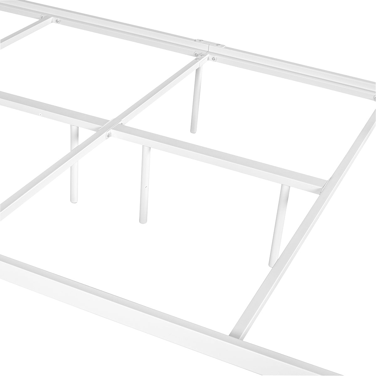 Farmhouse Bed Frame Size: Full - WHITE