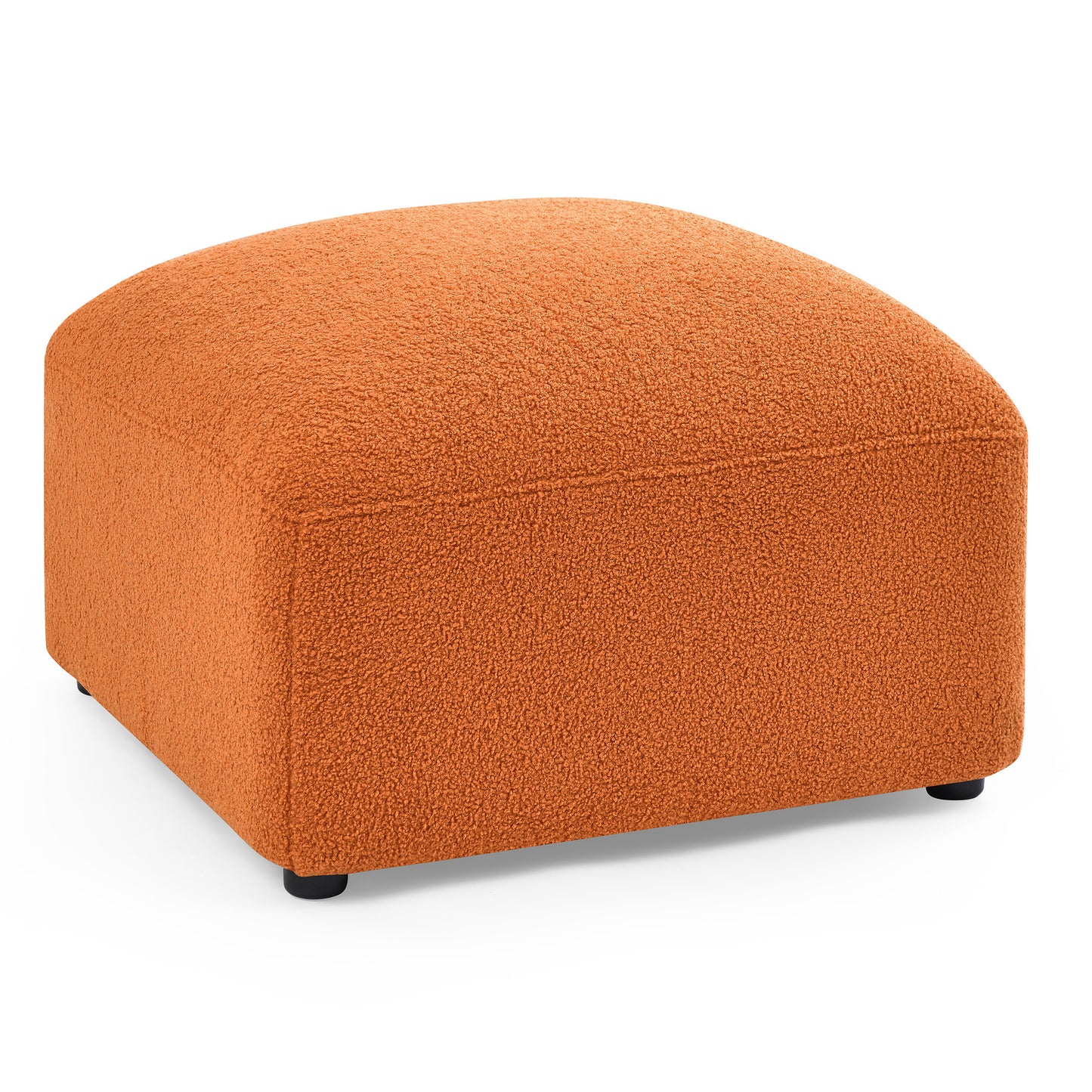 L-Shape Modular Sectional Sofa, Orange.