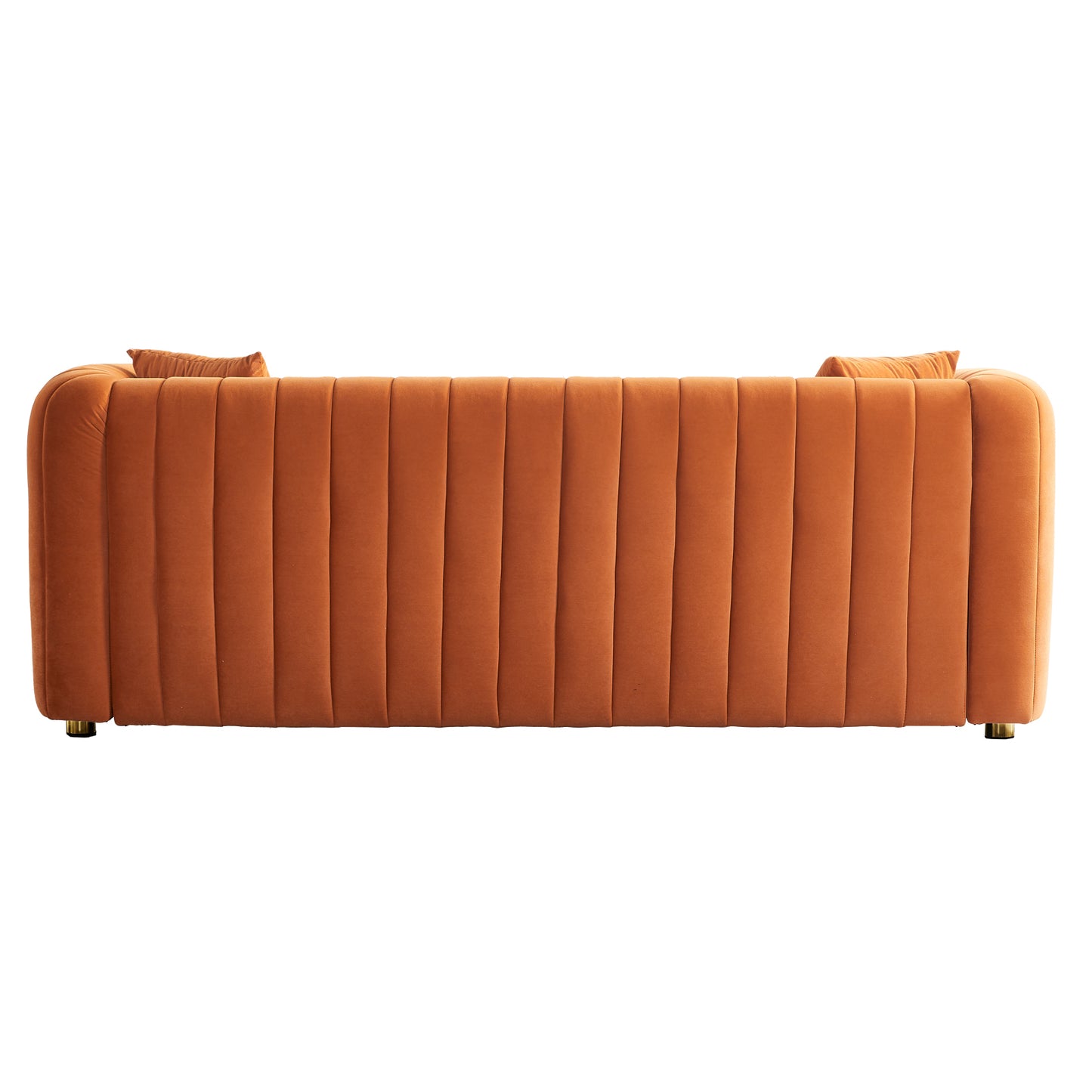 79.92" Modern Vertical Channel Tufted Velvet Sofa