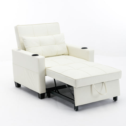 Convertible  Futon Chair 3-in-1 Pull Out Sleeper