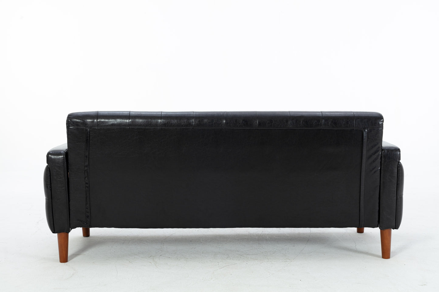 Black PU Leather Sofa