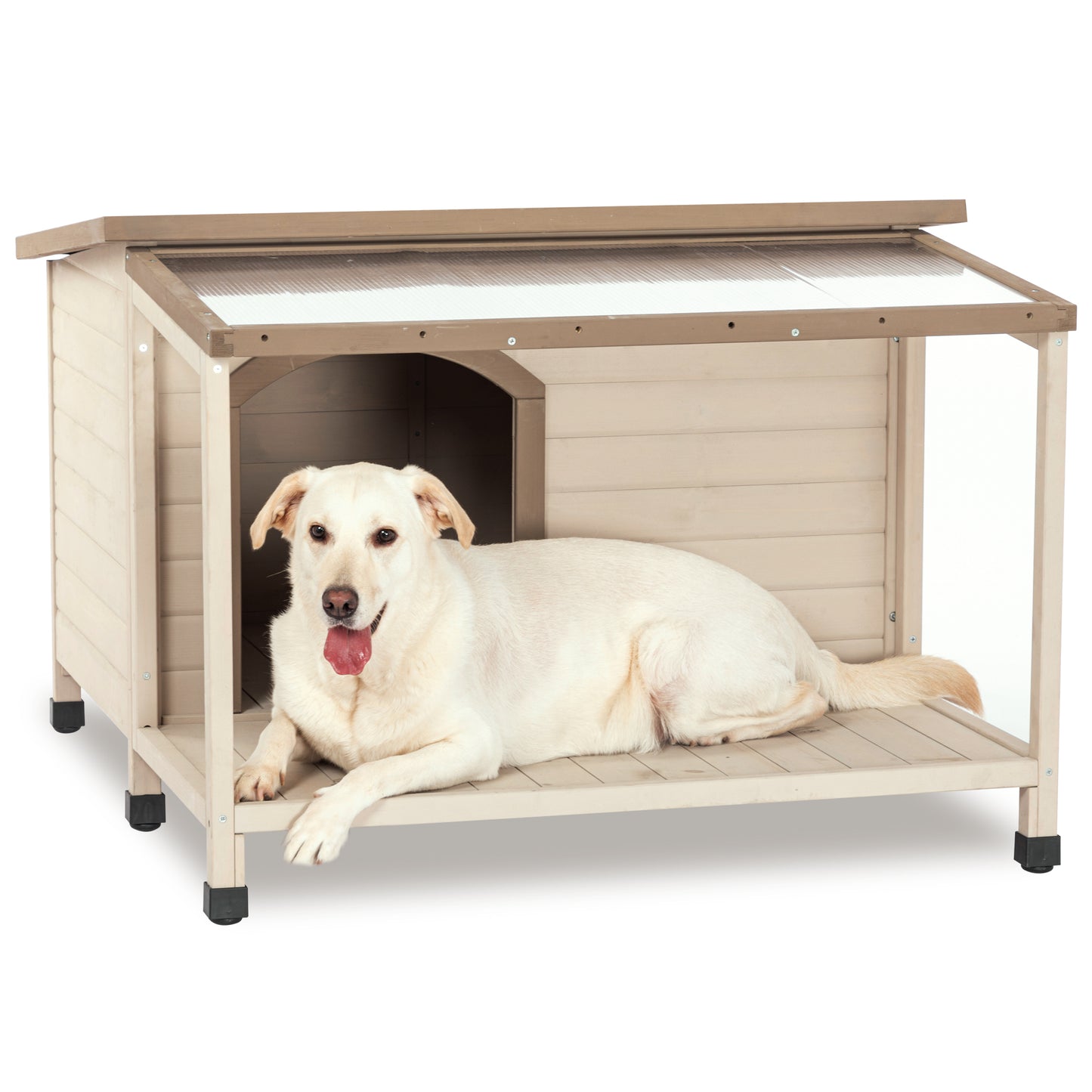 Outdoor Fir Wood Dog House