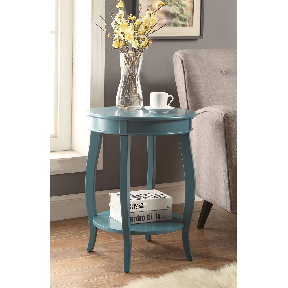 ACME Aberta Side Table in Teal 82790