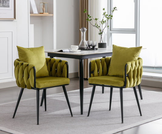 Pure Olive Modern Velvet Dining Chairs