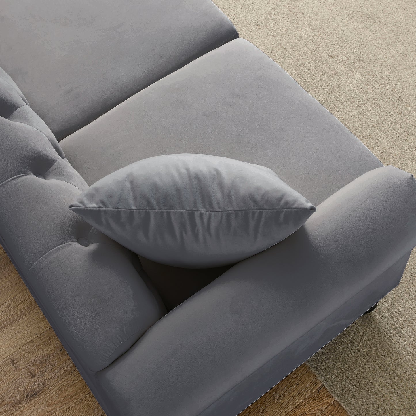 79" Chesterfield Sofa Grey