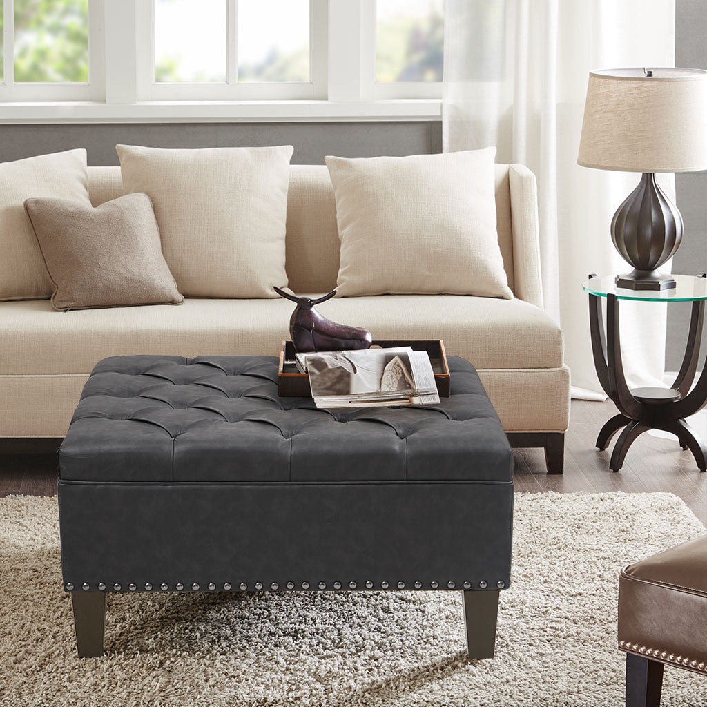 Lindsey Tufted Square Cocktail Ottoman