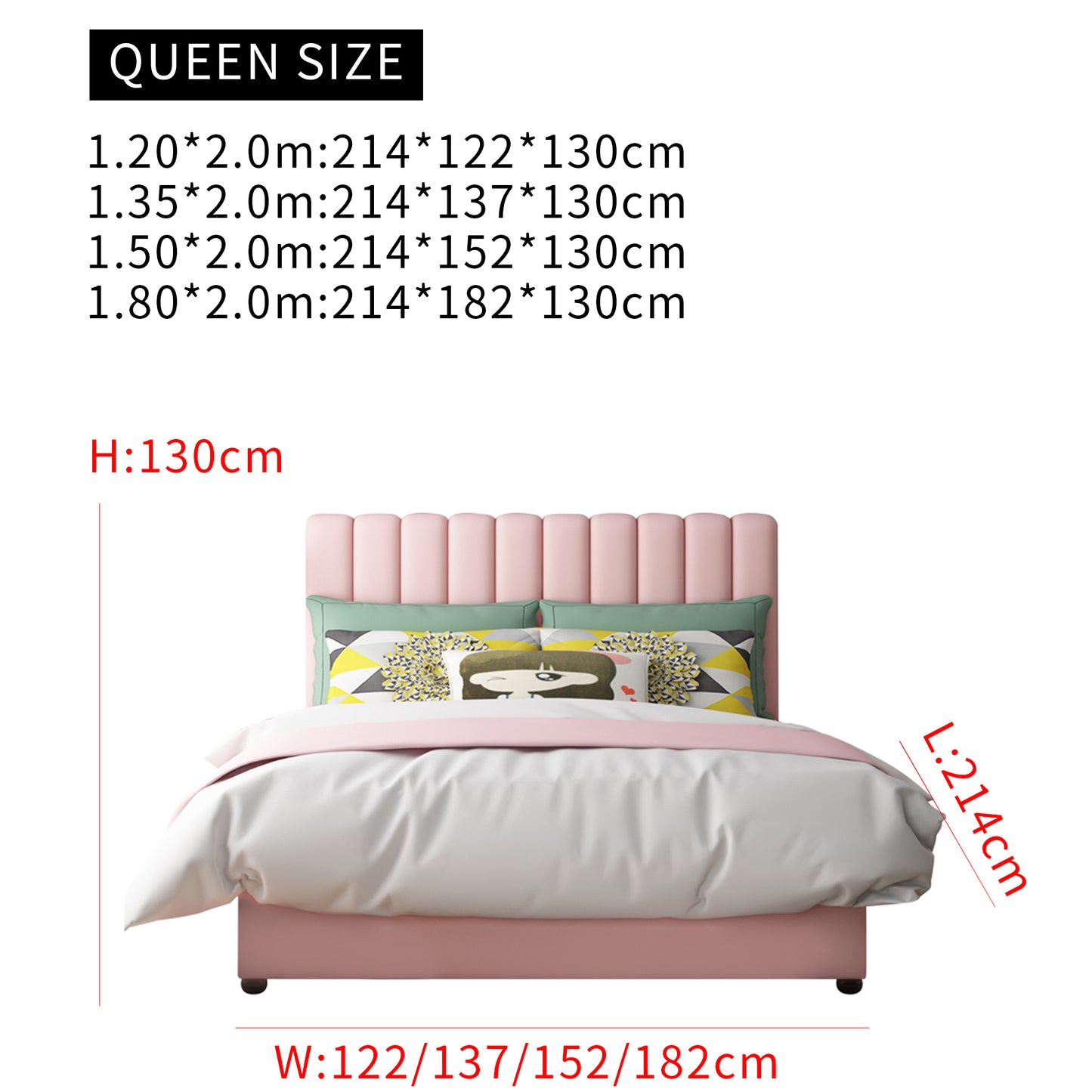 Makenna Upholstered Bed- Queen