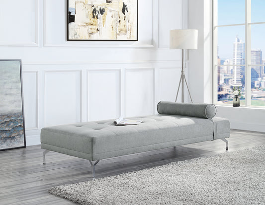 ACME Quenti Sofa Bed w/Pillow in Gray Melange Velvet