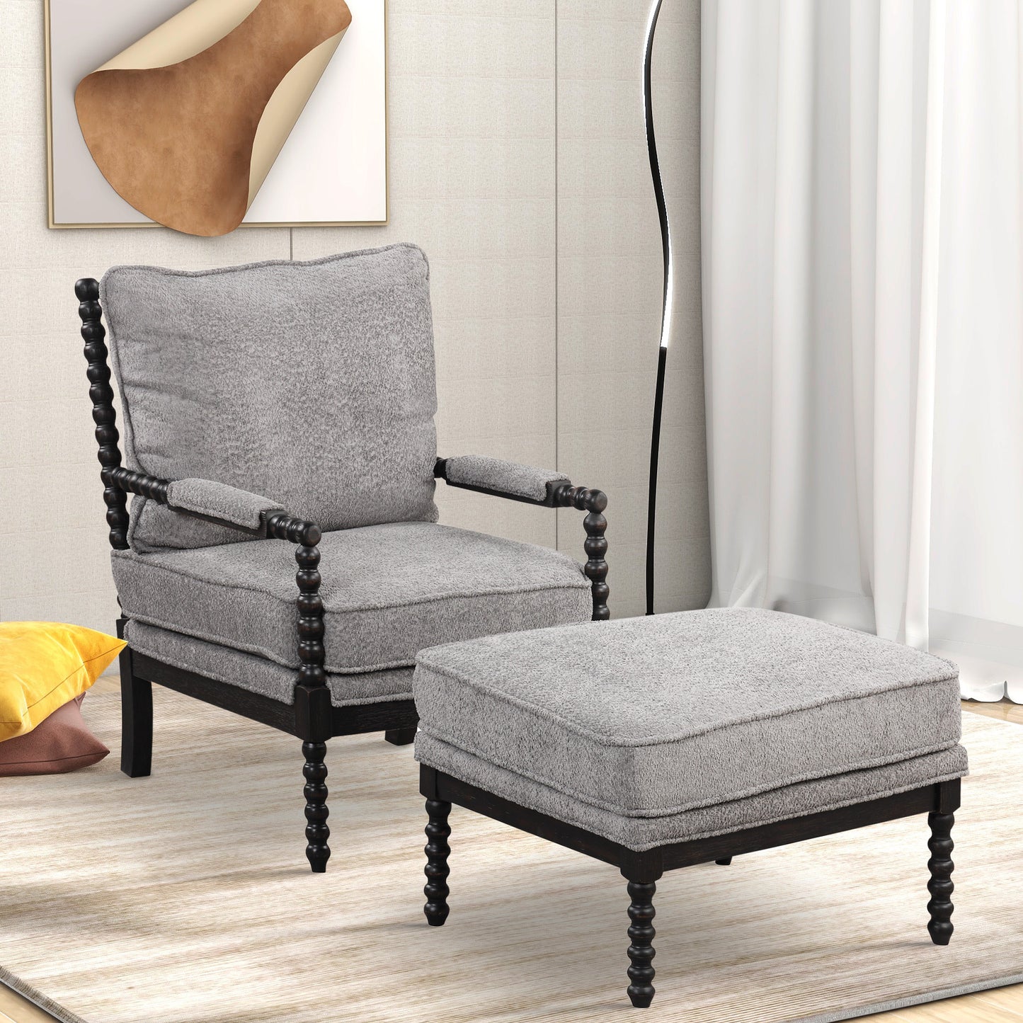 The Spindle Chair Black & Grey