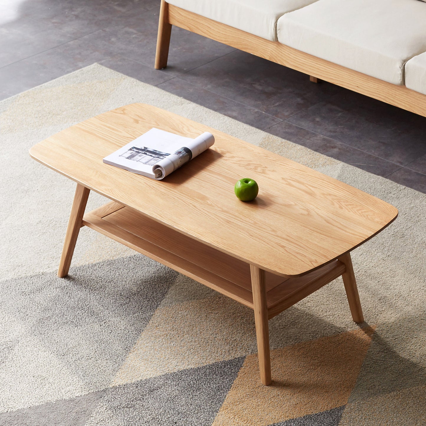 Wooden Boho/Modern Coffee Table