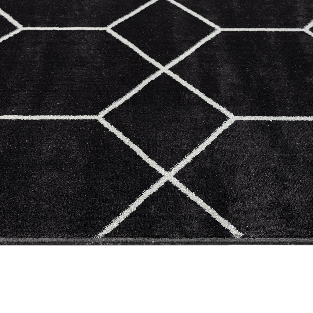 Averie Trellis Geometric Woven Area Rug 5x7