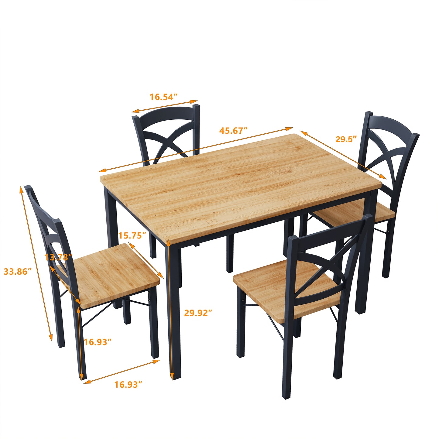 5-Piece Dining Table Set