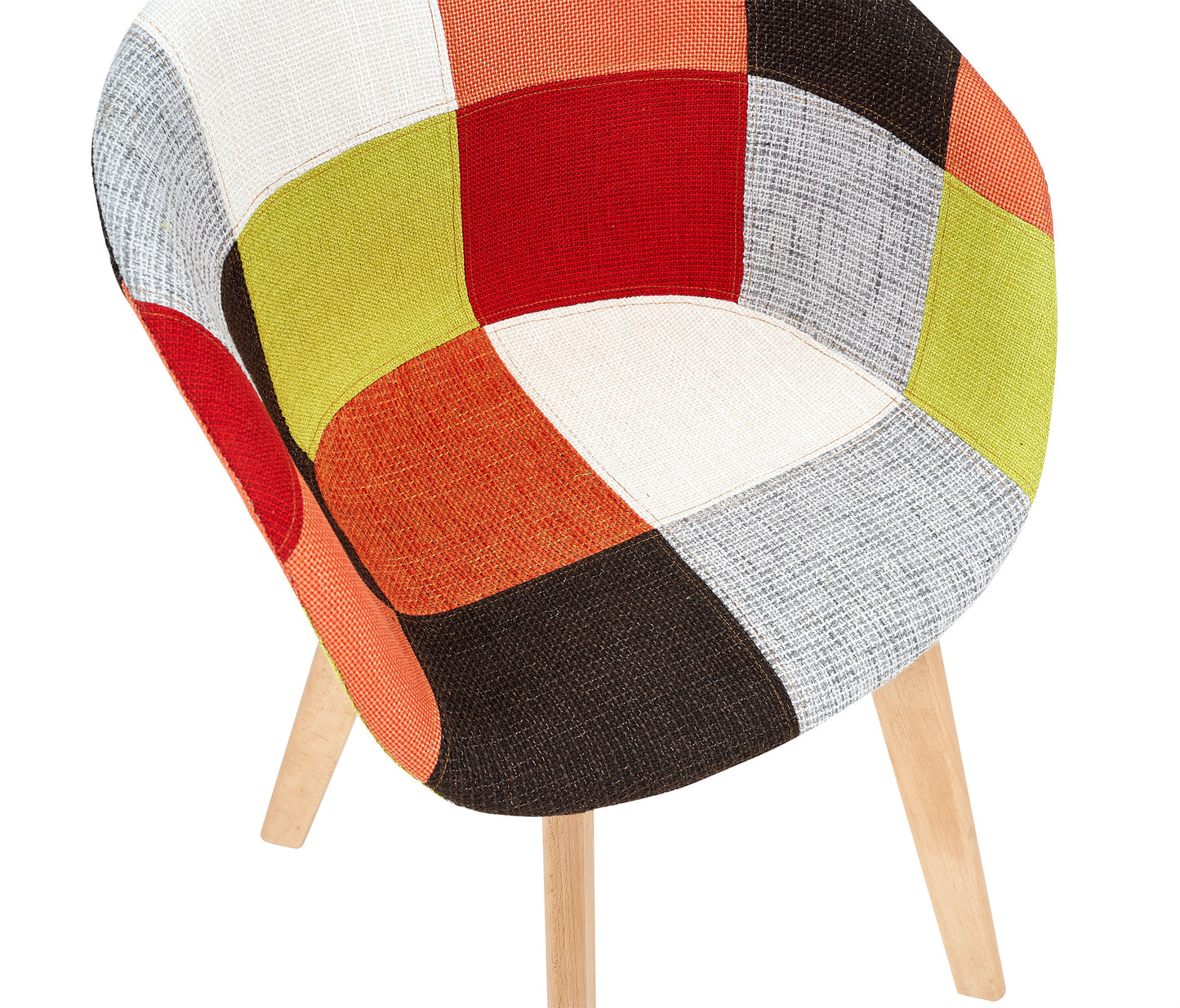 Patchwork Chair Set- Warm Red