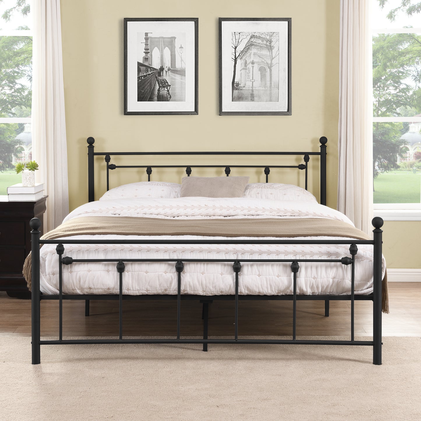 Queen Size Metal Bed Frame