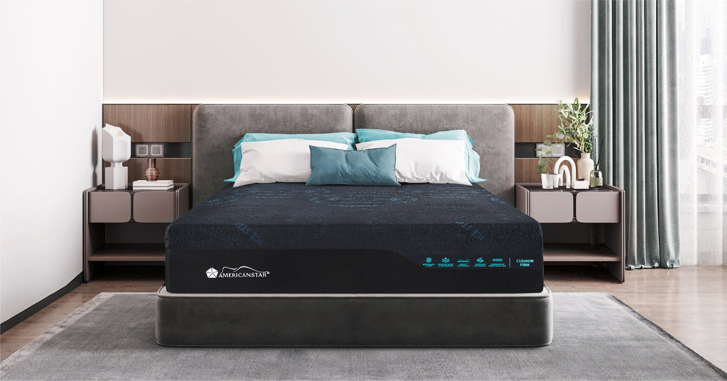 Presidential Ultra 13" Silkfoam Technology Cool Gel Memory Foam with Ice Feel Cooling Knitted Fabric made in USA - King