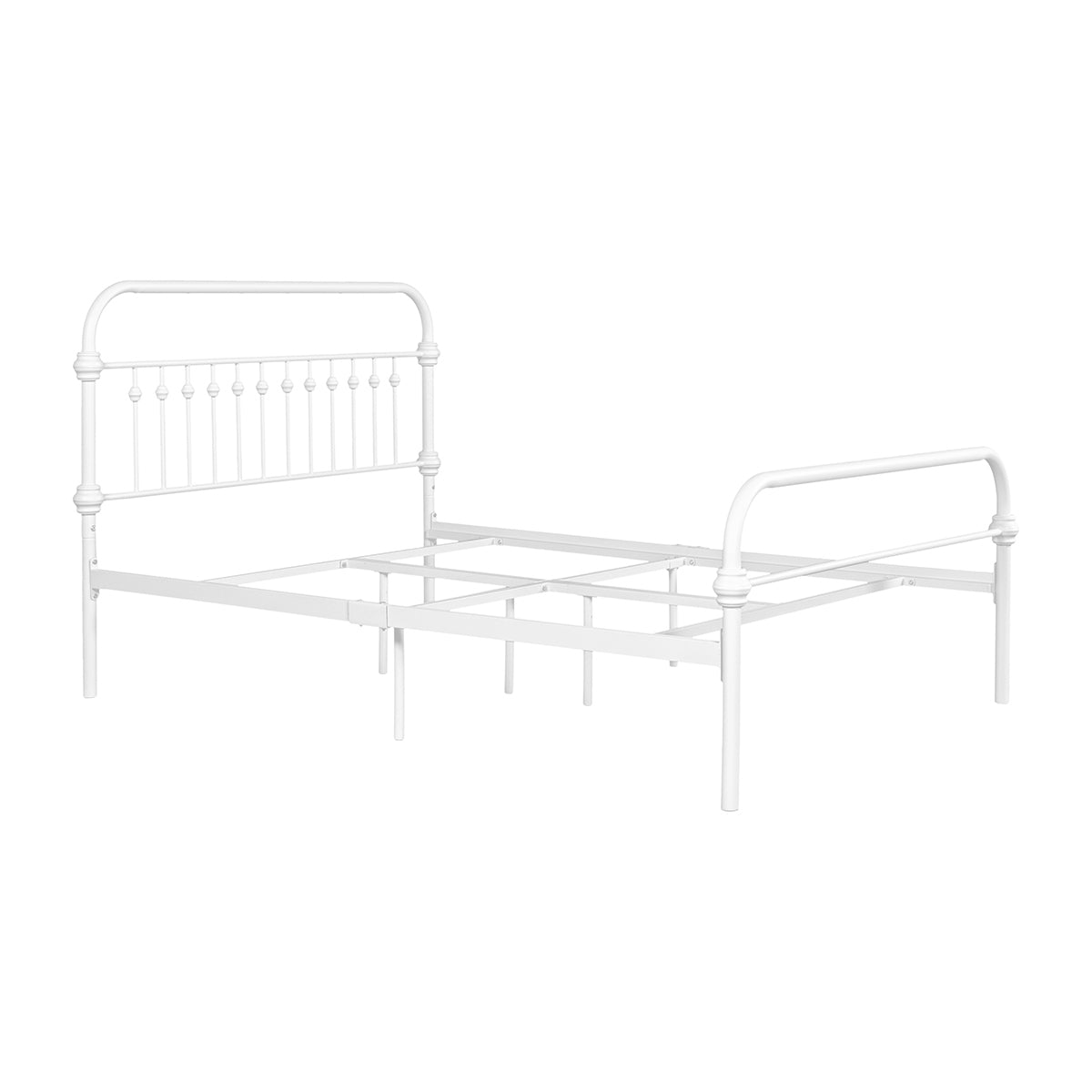 Farmhouse Bed Frame Size: Full - WHITE