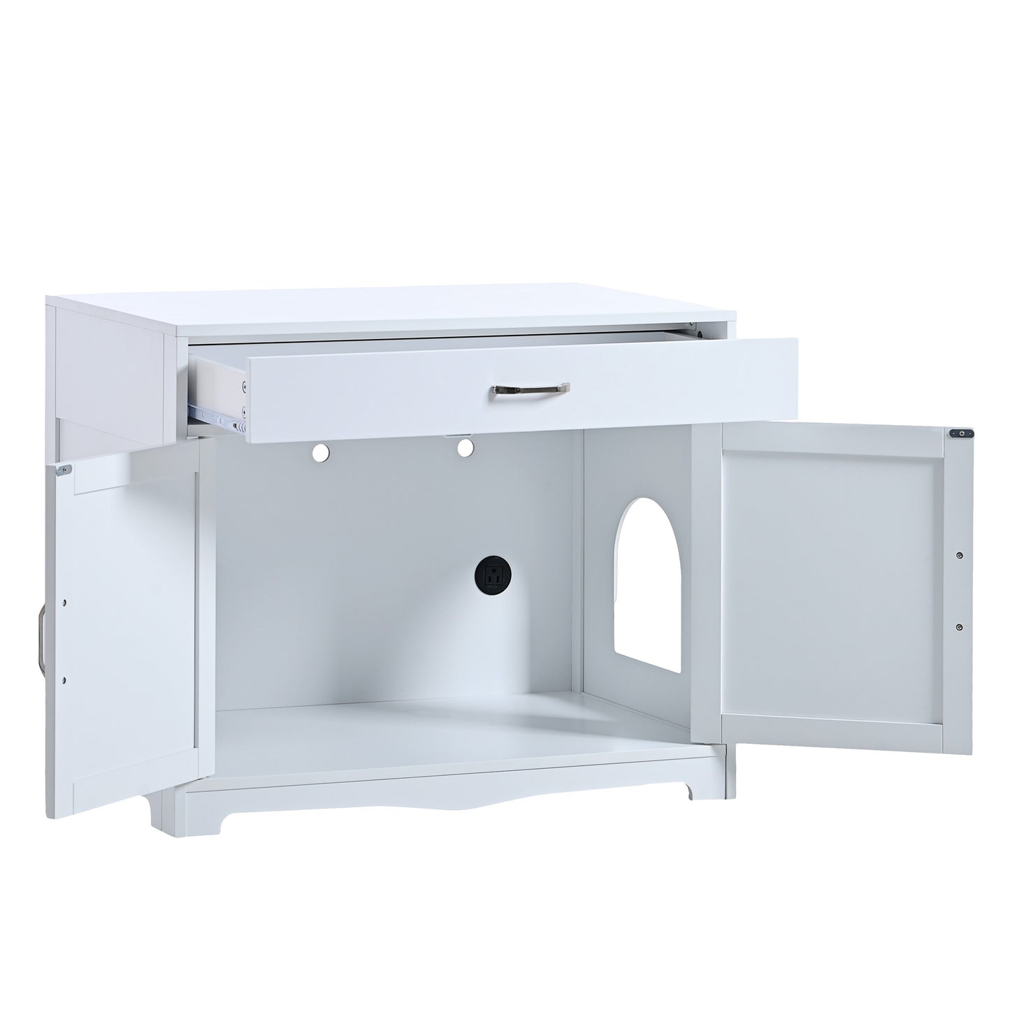 Litter Box Enclosure- White