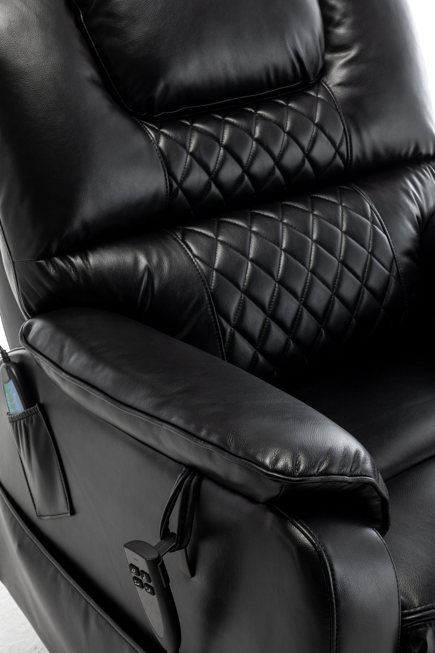 Lift chair w/ power supply (180 degree lying flat), Black