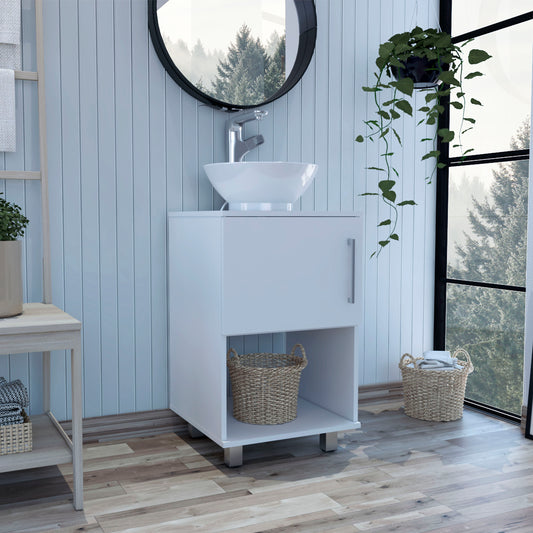Saybrooke 1-Shelf Single Bathroom Vanity White