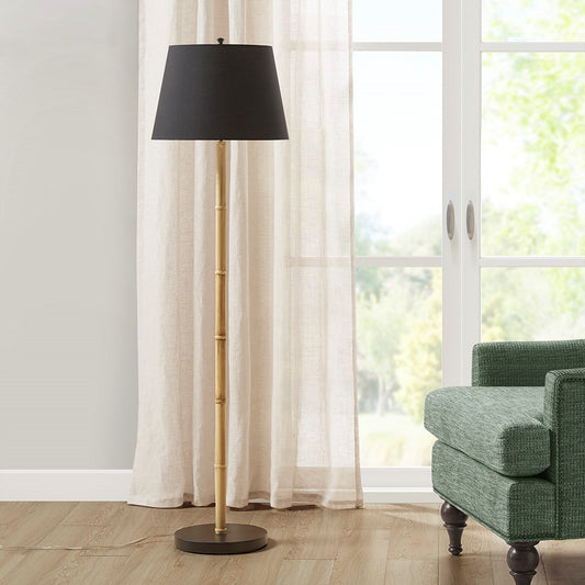 59.5" Nassau Metal Bamboo Floor Lamp