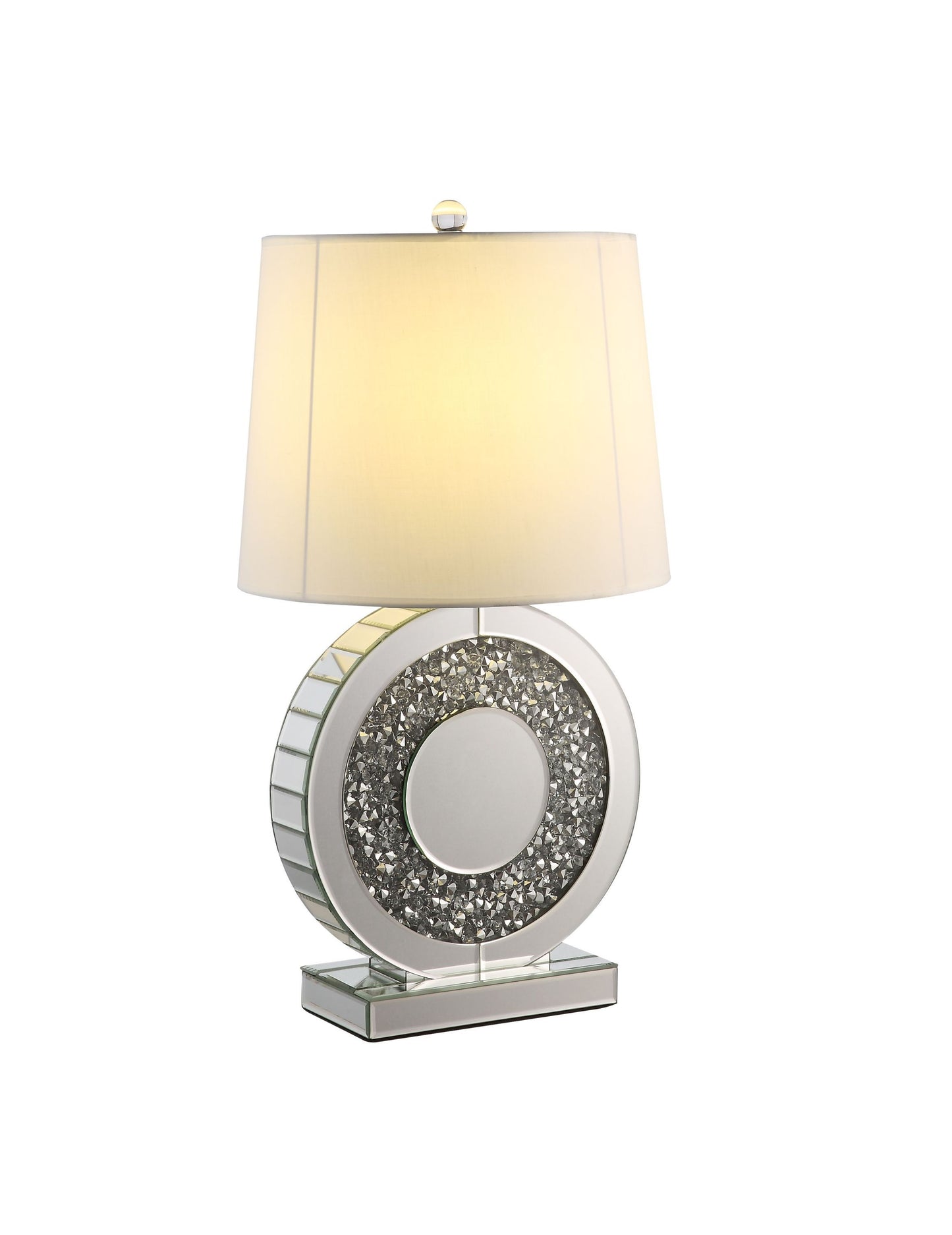 ACME Noralie  Mirrored & Faux Diamonds Table Lamp