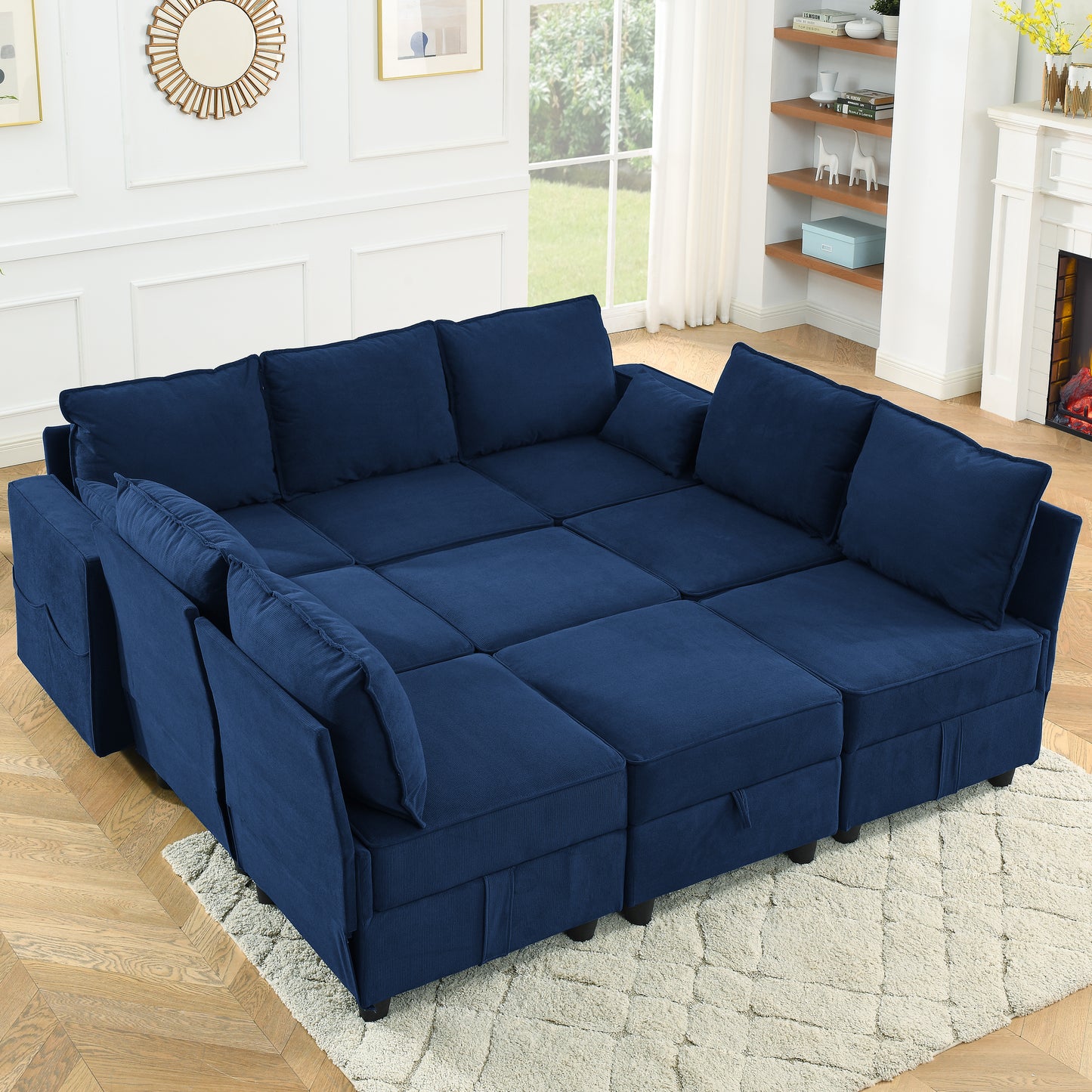 9 Seat Modular Sofa Set