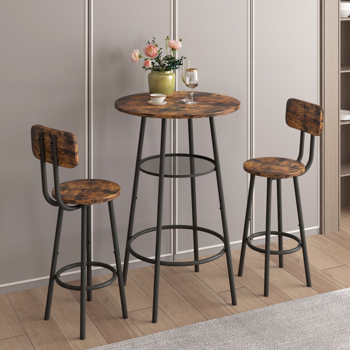 Bar Table with 2 Bar Stools