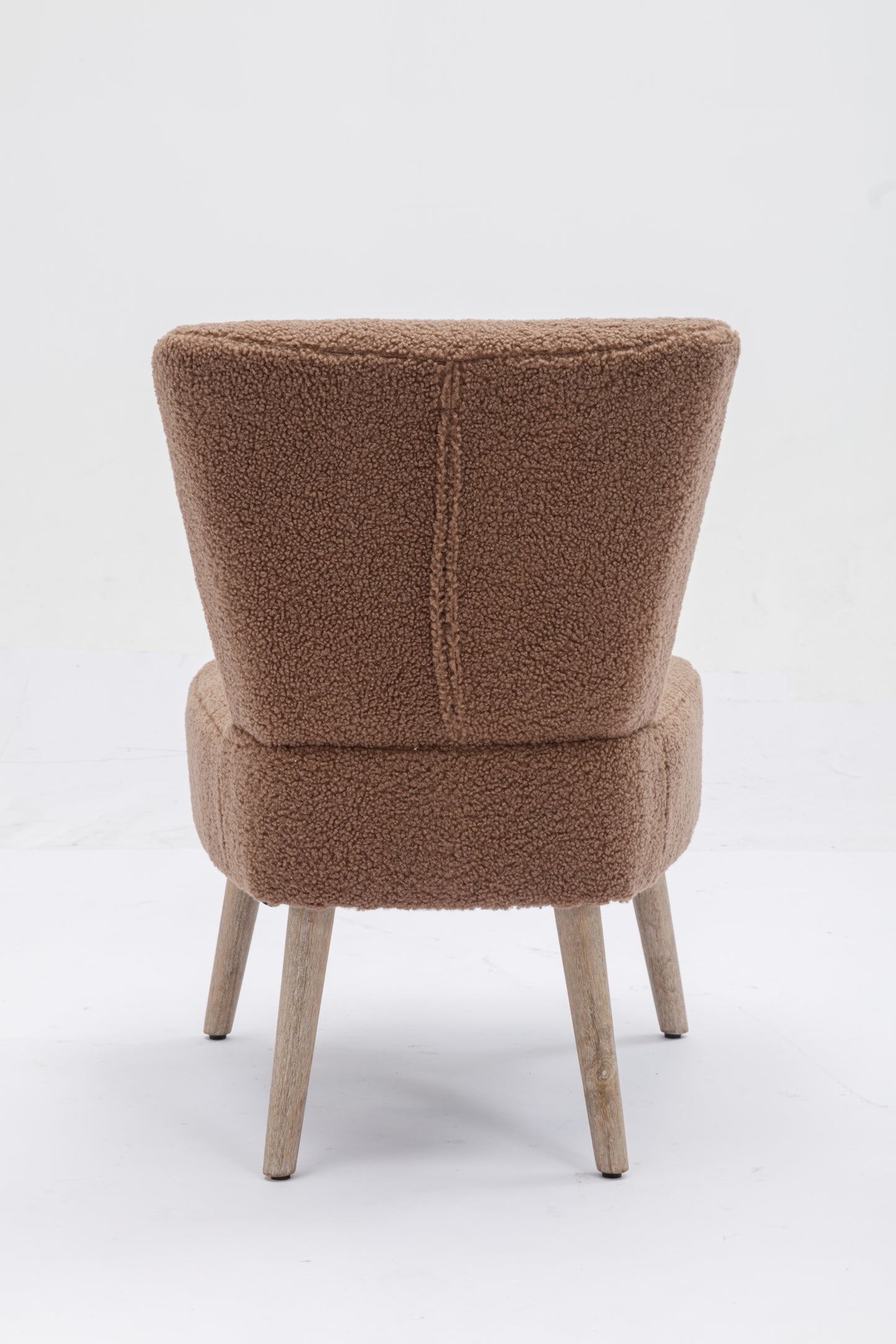 Teddy Fabric Button Accent Slipper Chair