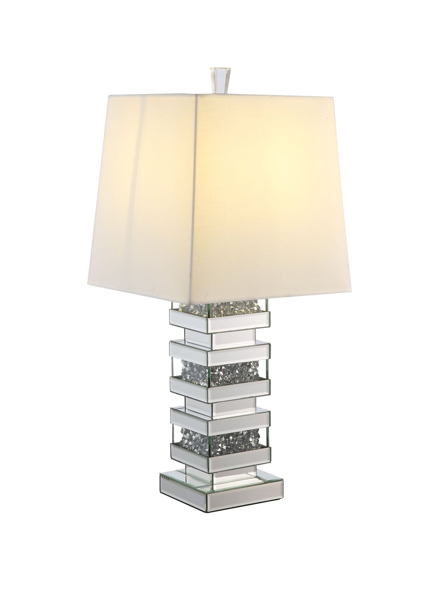 ACME Noralie Mirrored & Faux Diamonds Table Lamp