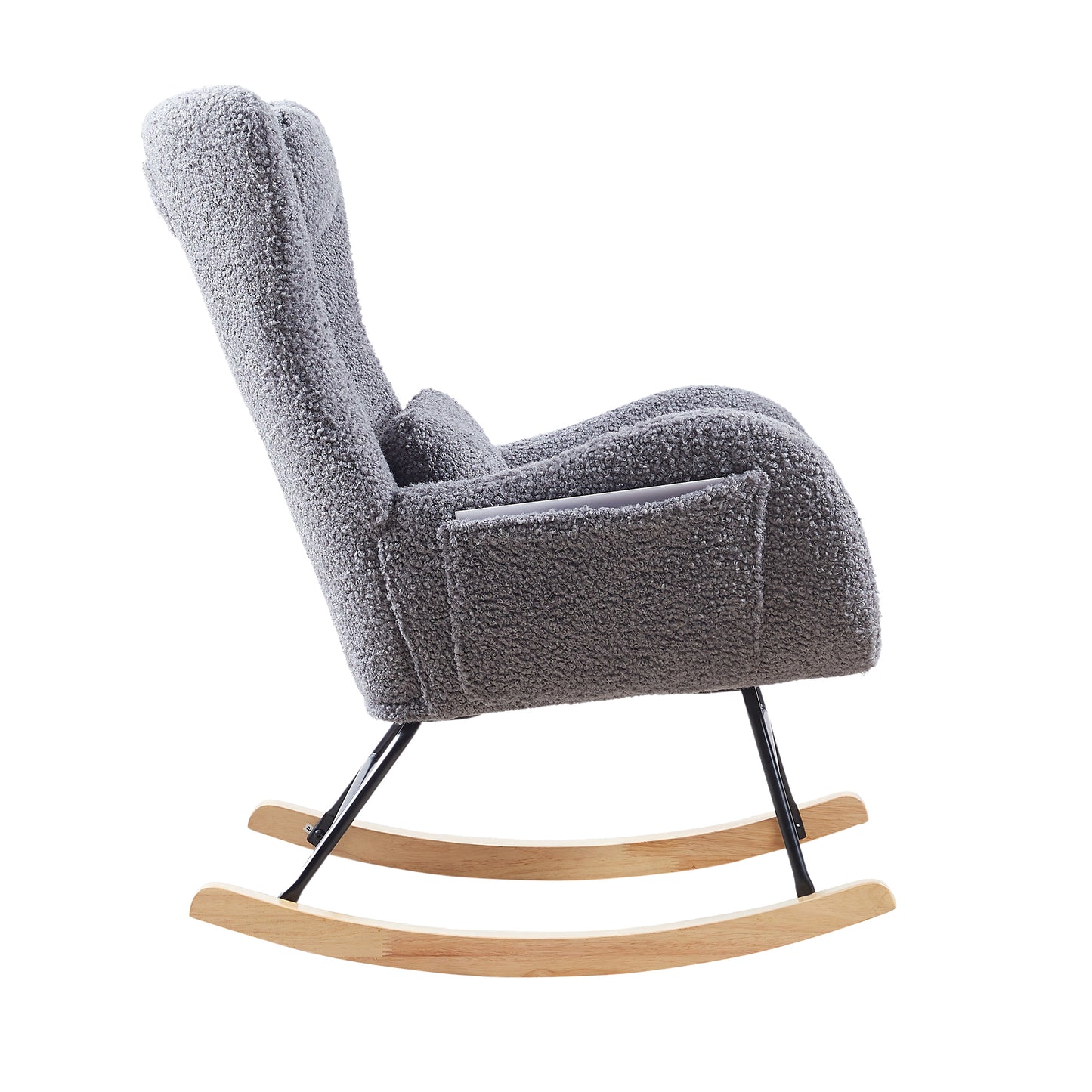 Modern High Backrest Rocking Chair