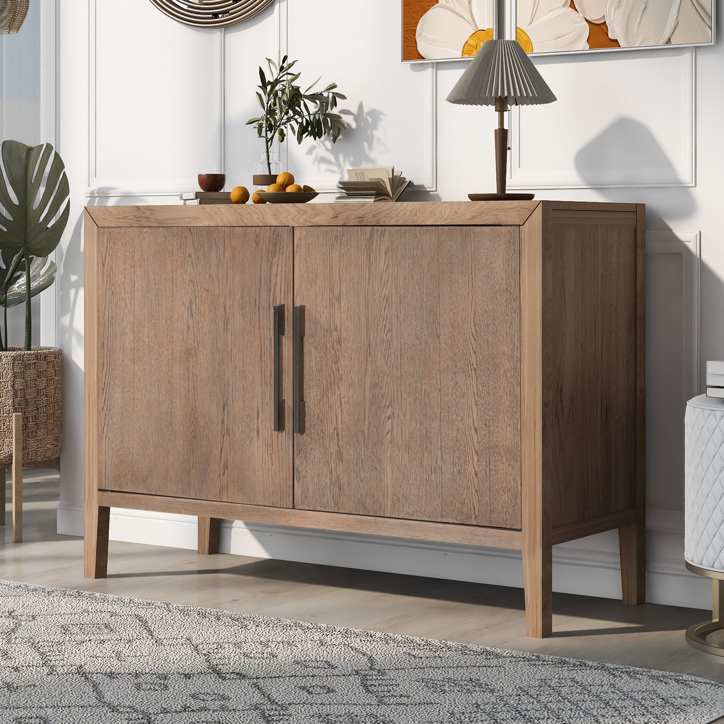 U-Style Storage Cabinet Sideboard Wooden Cabinet