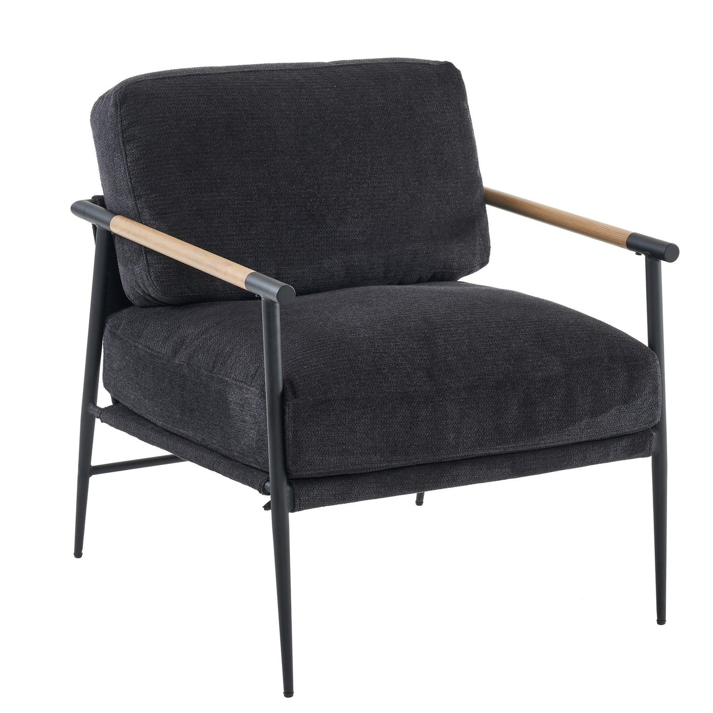 Leisure chair lounge for Living Room chair velvet Black color