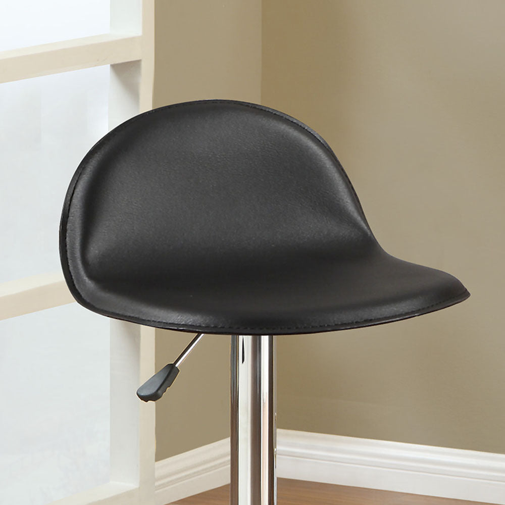 Adjustable Black PU Bar Stools