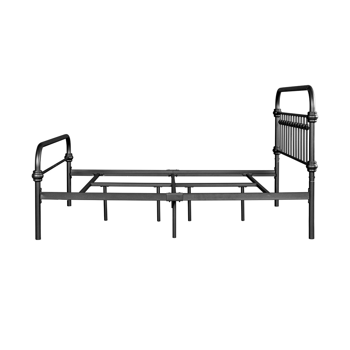 Farmhouse Metal Bed Frame Size: Full - BLACK