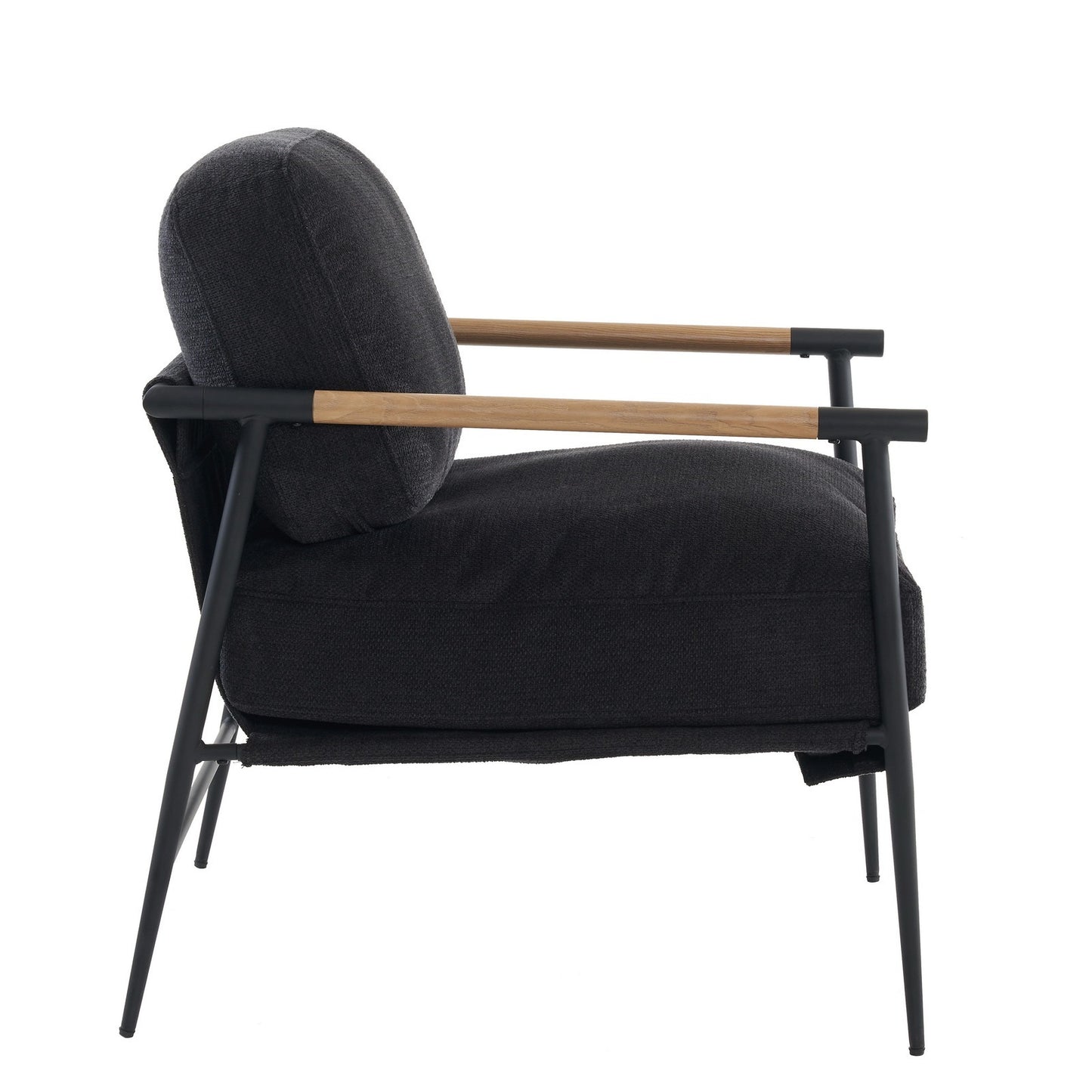 Leisure chair lounge for Living Room chair velvet Black color