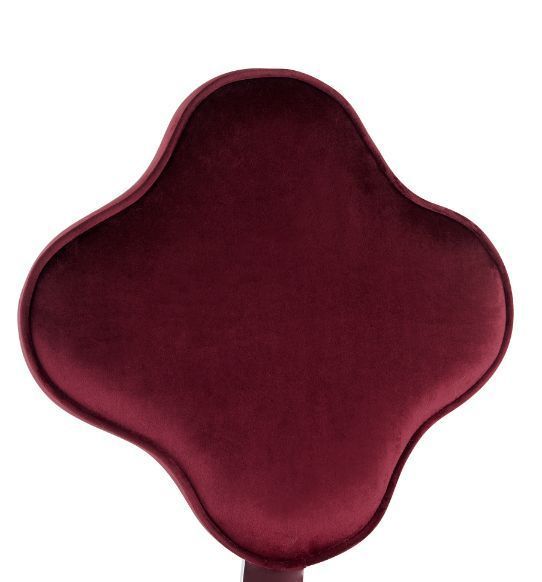 Clover Office Chair Red Velvet