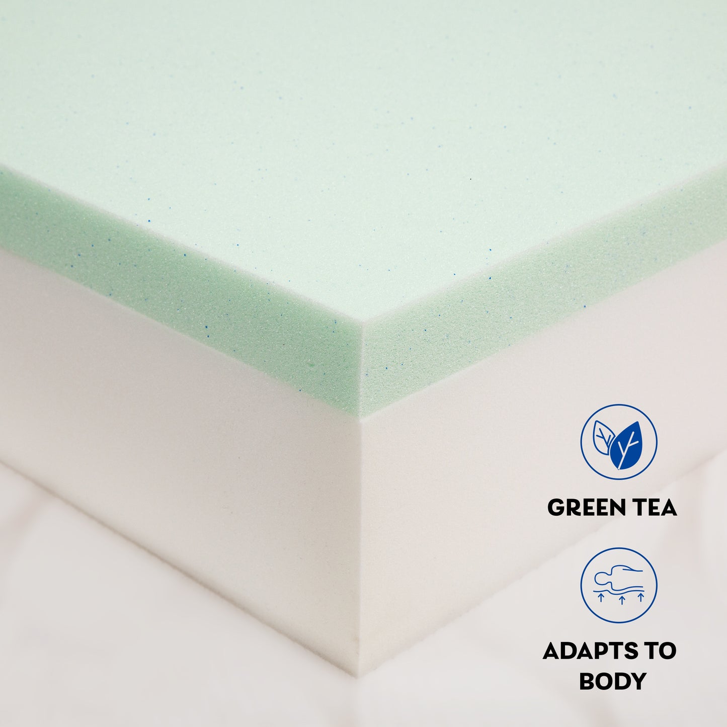 8" Green Tea Infused Memory Foam Mattress - Queen