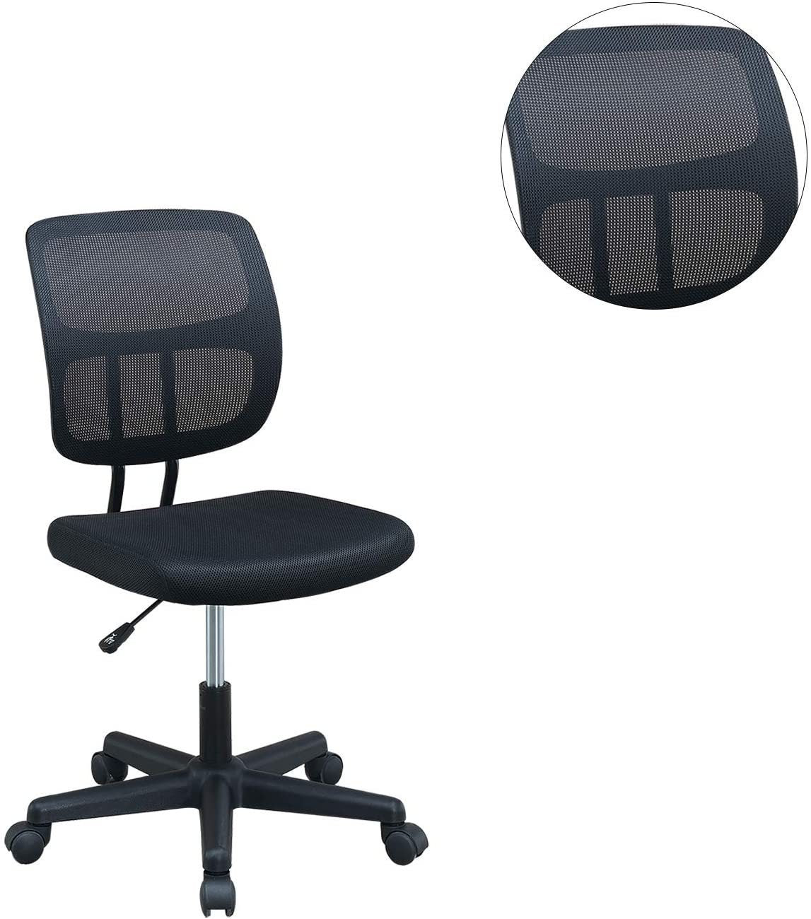 Quin Black Mesh Desk Chair