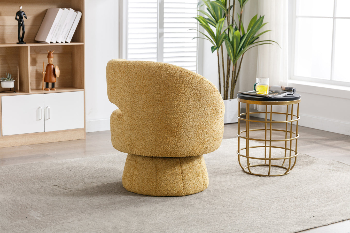 Mina 360 Degree Swivel  Barrel Chair