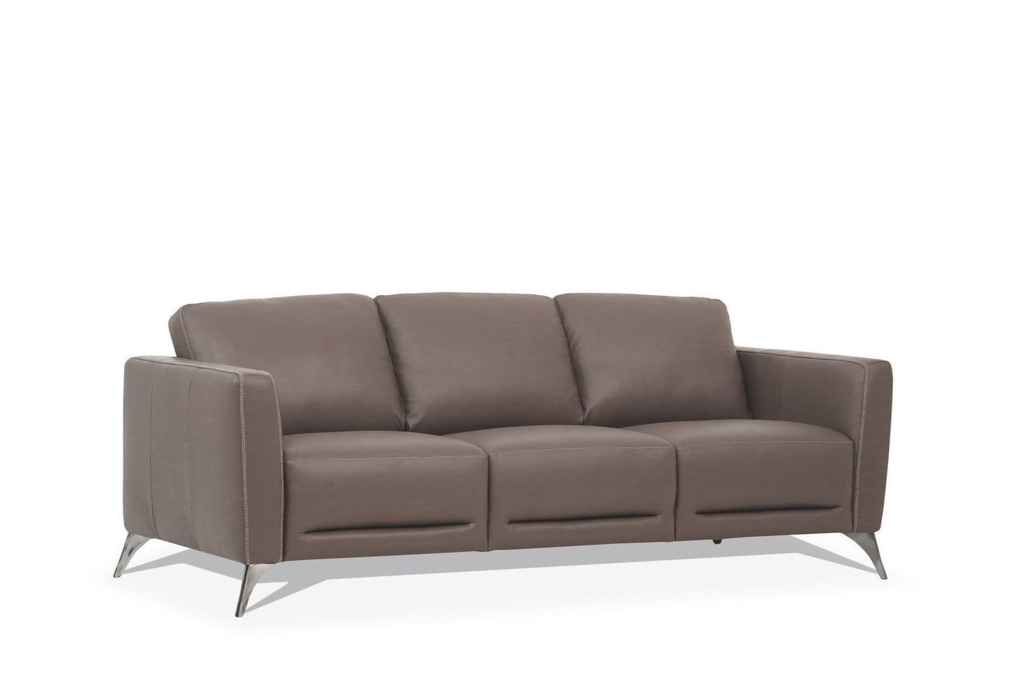 Malaga Sofa, Taupe Leather