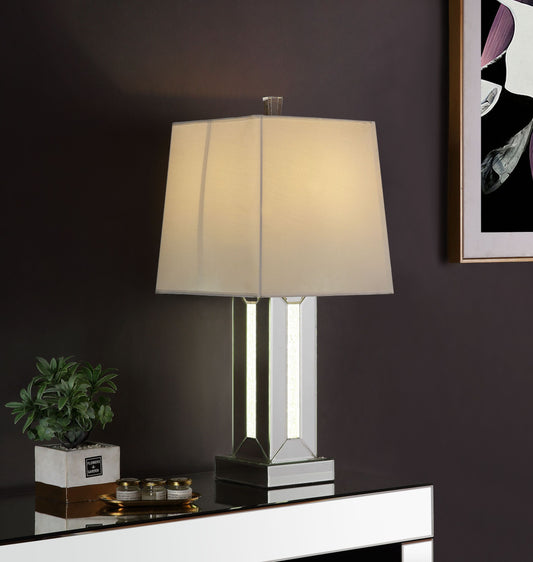 ACME Noralie Mirrored & Faux Stones Table Lamp