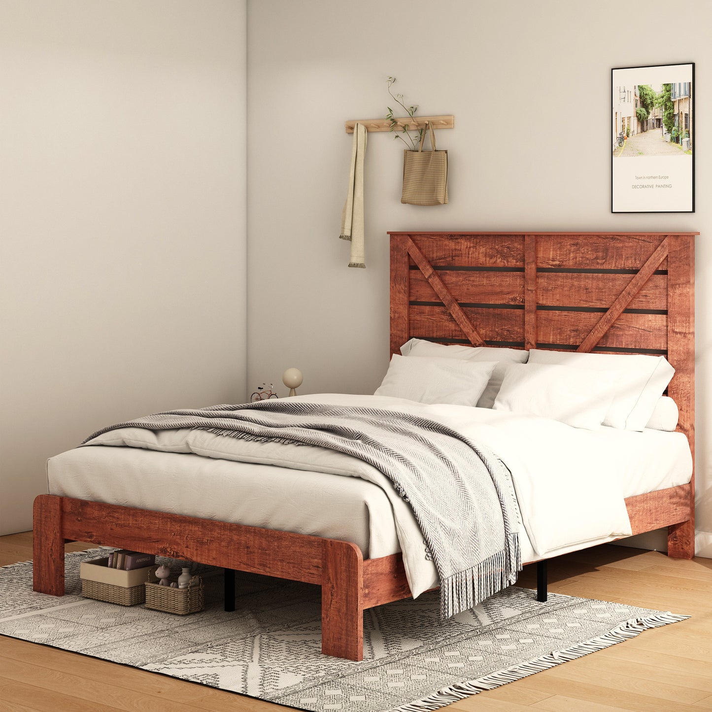 Camus Metal Platform Bed- Queen